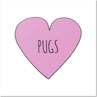 Love Pugs Posters and Art